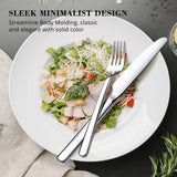 KINGSTONE Silverware Set, 20 Piece Flatware Cutlery Set for 4, 18/10 Stainless Steel Silverware Mirror Polished Dishwasher Safe for Home, Restaurant, Wedding, Party(Silver, 20 pieces for 4) KINGSTONE