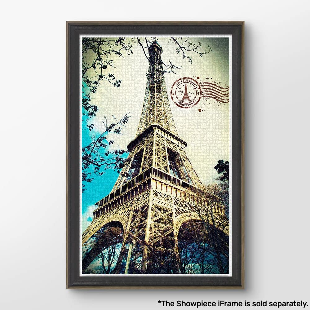 Pintoo Jigsaw Puzzles 4000 Piece for Adults - Eiffel Tower Beautiful Plastic Puzzle for Home Decor Zero Dust Easy Storage [H1756]