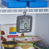 Taylor LCD Display Digital Kitchen Refrigerator/Freezer Kitchen Thermometer Min/Max on Display, 2 inch display, Gray, 1 Count (Pack of 1) Taylor