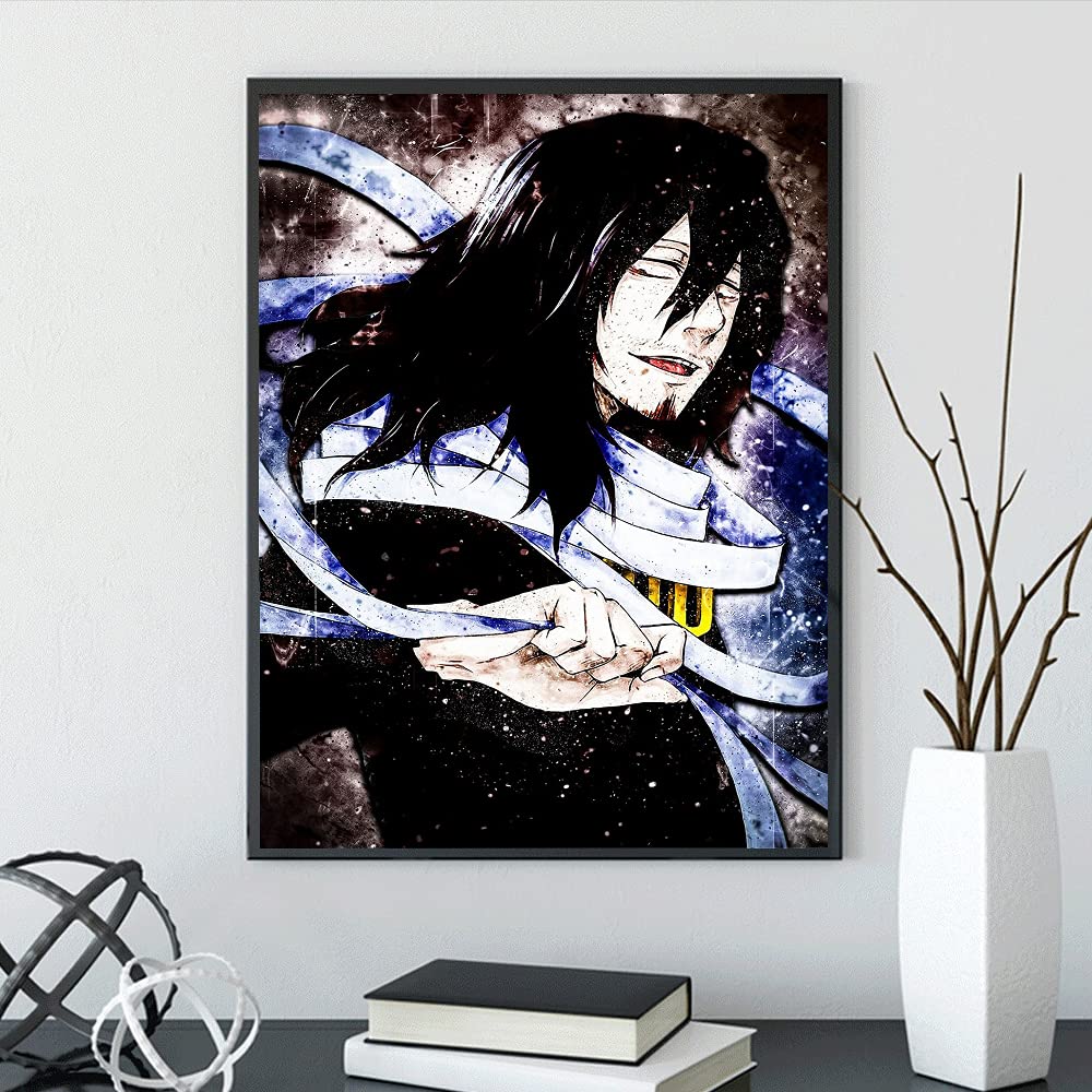 DIY 5D Diamond Painting Anime by Number Kits Full Drills for Adults, Cross Stitch Crystal Rhinestone Embroidery Pictures Arts Craft for Home Wall Decor Gift.(M-H-A-210-30X40) vodwml