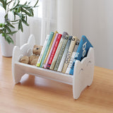 KUAIYU Kids Bookshelf, Mini Desktop Bookshelf with Tilted Shelf for Desk, Tabletop Book Shelf and Storage Rack in Living Room/Office/Home KUAIYU