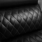 Large Massage Recliner Loveseat with Storage Console Lumbar Heating, PU Leather Reclining Sofa Chairs, Ergonomic Living Room Loveseat Chairs with 2 Cup Holders (Black) COSVALVE