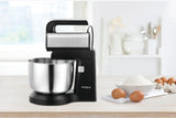Holstein Housewares 5-Speed Hand and Stand Mixer, 250W Power with LED Light, Black and Stainless Steel – Versatile Mixer for Baking, Whipping, and More Holstein Housewares