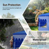 Blue Party Tent 10x30 Outdoor Canopy Tent with 8 Removable Sidewalls Heavy Duty Wedding Events Tents for Parties Waterproof Patio Gazebo Shelter for Birthday Graduation Backyard DOINUO