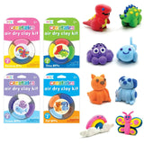 Ooly Creatibles, 16 Colors Air Dry Clay Expansion Set for Kids Crafts, Modeling Clay in 16 Colors, 4 Tubs, Airdry DIY Art Expansion Set Summer Crafts for Kids Ages 6 and Up Ooly