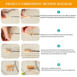 kingsea Latch Hook Kit for Adults, DIY Crochet Yarn Rug with Pattern Printed Latch Hook Rug Kit for Teen, Latch Hook Kit for Beginners - Cat and Flower, 20in x 15in kingsea