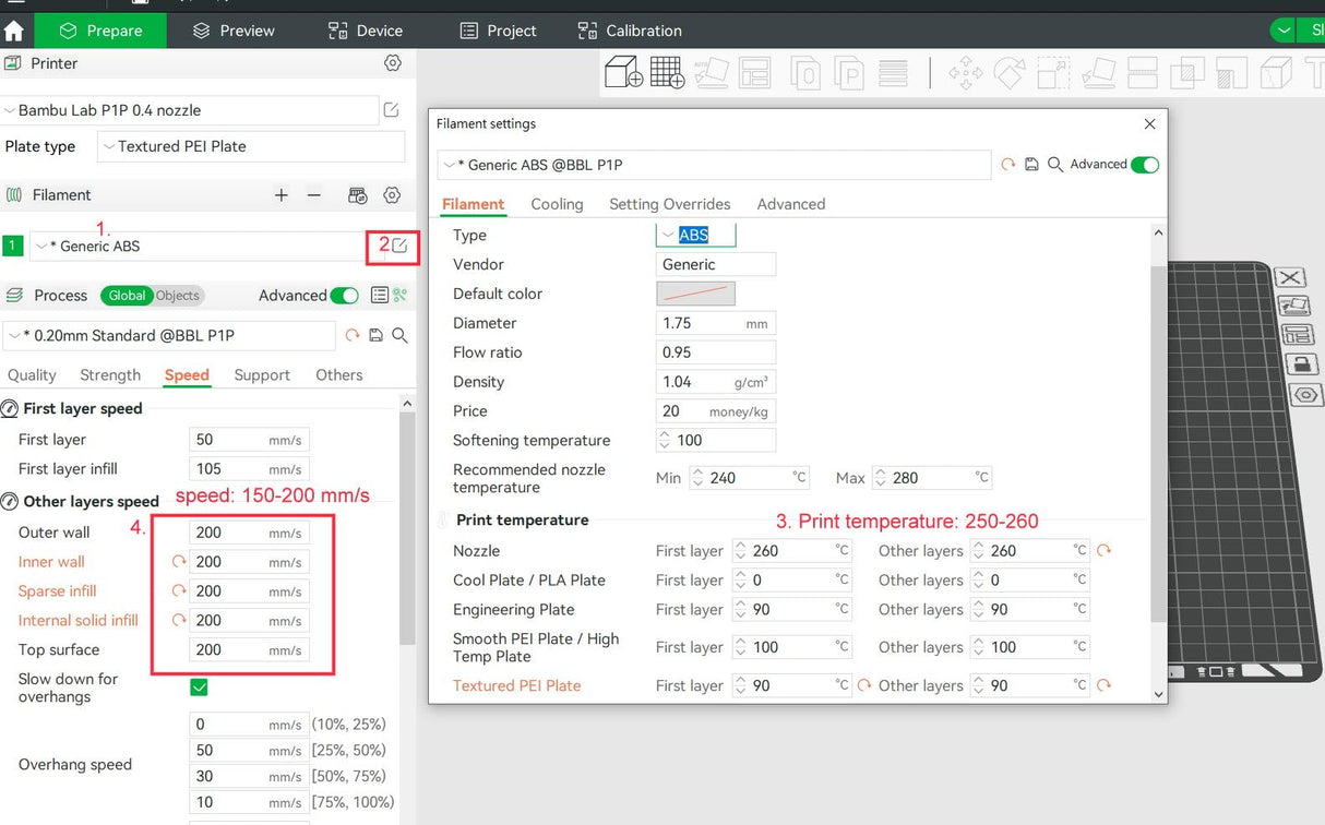 2KG PC Filament Bundle 1.75mm, Polycarbonate Filament,Tough and Heat Resistant 95C, PC Black 2 Spools*1kg(2.2lbs) WELLSHOW
