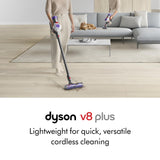 Dyson V8 Plus Cordless Vacuum, Silver/Nickel Dyson