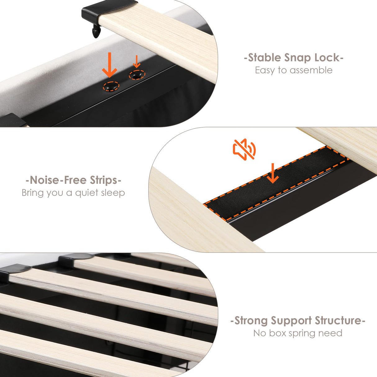 HIFIT King LED Bed Frame with Charging Station and 4 Storage Drawers, Velvet Upholstered Platform Bed with Handcrafted Crystal Button Wingback Headboard, Metal Frame with No Box Spring Needed, Beige HIFIT