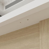 Homsee 118.1" W Rectangular Conference Room Table for 10-12 People, Modern Wood Seminar Meeting Table for Boardroom, Versatile Dining Table for Dining Room, White & Light Brown Homsee