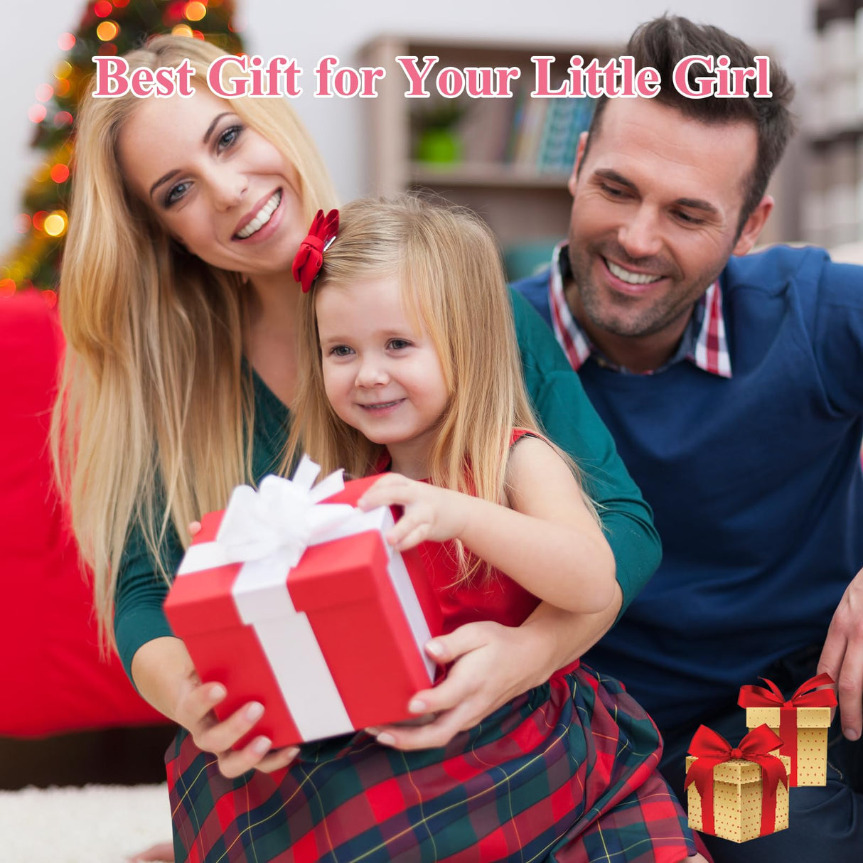 Ehome Wooden Makeup Toy Set, Wooden Salon Toys Toddler Pretend Makeup Kit for Little Girls Princess Gift Wood Play Make Up Beauty Set Toys for Girls Age 3 - 9 Birthday Christmas Ehome