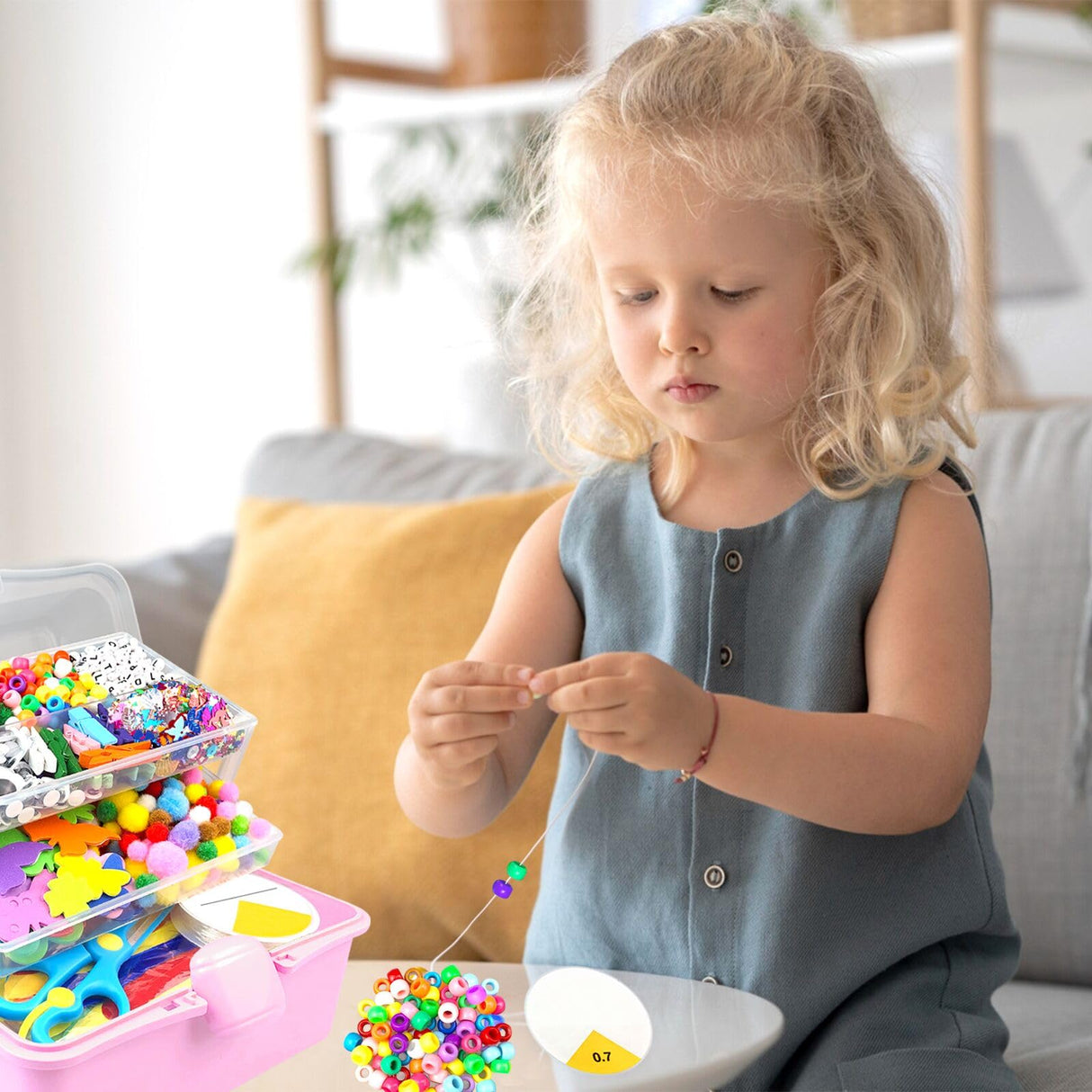 ZEIZHUBN Arts and Crafts Supplies for Kids Crafts Kit with Pipe Cleaners DIY Crafts for Kids Art School Supplies Materials All in Crafting Box Craft Supply Set Gifts for Kid Girls Boys Age 4-8, 8-12 ZEIZHUBN