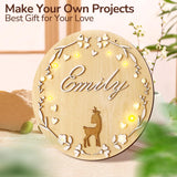 Philorn 12Pcs Wood Circles for Crafts 12 Inch Unfinished Wooden Door Hanger Sign, DIY Wood Blanks Rounds for Cutouts, Cricut Projects, Burning, Painting PHILORN