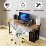 TOCRETOARE Metal Table Legs Heavy Duty, 28”H x 18”W, Metal Furniture Legs for Dining Desk Bench and Coffee Table, Industrial Black DIY Iron Bench Legs, Set of 2 TOCRETOARE