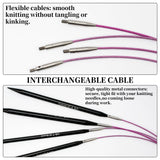Froggod 4.53-inch (11.5cm) Interchangeable Circular Knitting Needles Set Aluminum US Sizes 2.5, 4, 5, 6, 7, 8, 9, 10, 11 with Interchangeable Knitting Needles and Cables, Accessories and Case, 9 Pairs Froggod
