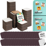 Frienda 150 Pcs Sublimation Magnet Blanks 1.97 x 1.97 x 0.16 Inch Sublimation Blank Refrigerator Magnets Decorative Square Fridge Magnet for Kitchen Wall DIY Metal Door Calendar Office Decoration Frienda