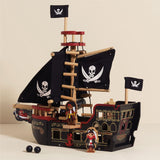 Le Toy Van Barbarossa Pirate Ship Set Premium Wooden Toys for Kids Ages 3 years & Up Le Toy Van