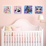 6 Pack 5D Cartoon Diamond Painting Kits for Kids, Cute Animals Diamond Art Kits for Kids Beginners, DIY Kids' Mosaic Kits Gem Art Dots Crafts for Girls Boys Ages 6-8-9-10-12, Home Wall Decor 6X6 Inch KINPLUB