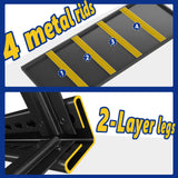 REIBII 48.2''W Garage Shelving 2500LBS Storage Shelves Heavy Duty Shelving 5 Tier Adjustable Metal Shelves for Garage Shelves Storage Rack Industrial Utility Shelf, 48.2''W X 72''H X18''D REIBII