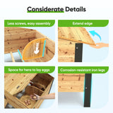 Quictent Large Metal Chicken Coop Run W/Nesting Box for 30+ Poultry with Heavy Duty Wire Mesh and Waterproof Roof Cover, Outdoor Walk-in Cage Peak Hen House for Yard Farm, 18x9x6.6FT Quictent