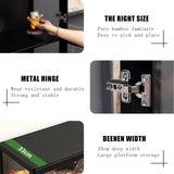 Orixal Display Cabinet with Acrylic Glass Doors, 5-Tier Transparent Bamboo Curio Display Case for Figures, Display Shelves for Collectibles & Toy Cabinet for Home, Office, Playroom, Living Room Orixal