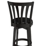 Hillsdale Savana Wood Bar Height Kitchen Stool, 29.5" High, Black Hillsdale
