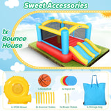 AKEYDIY Bounce House for Kids,13 x 12ft Obstacle Course Bounce House Jump 'n Slide for 3-12 yr Kids, Inflatable Bouncy House with Double Slides&Large Bounce Area - Bouncy Castle for Indoor/Backyard AKEYDIY