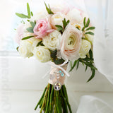 Framendino, 4 Pack Sublimation Blank Bouquet Photo Charms for Wedding Memory Bridal Bouquet Picture Charm Bouquet Memorial Charm DIY Jewelry Making 1 Sheet Round Framendino