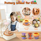 Pottery Wheel for Kids, Mini Pottery Studio with Art Supplies & Craft Kits, Complete Arts & Crafts Toys Set for Kids Ages 4-12+, Perfect Birthday Christmas Gift for Boys and Girls Instiwitt
