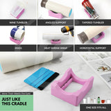 echomerx 30-Pcs Tumbler Sublimation Starter Kit - Heat Tape Dispenser, Sublimation Tapes, Gloves, Clamp, Sleeves, Bands, Cradle & More - Complete Bundle for Easy Sublimation on Blank Mugs & Tumblers echomerx