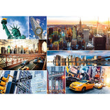 Trefl New York Collage 4000 Piece Jigsaw Puzzle Red 54"x38" Print, DIY Puzzle, Creative Fun, Classic Puzzle for Adults and Children from 15 Years Old Trefl