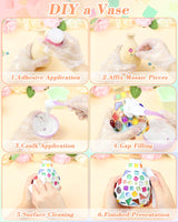 FIVEIZERO 420g Mosaic Tiles for Crafts - 280Pcs Glass Mosaic Kits, Mixed Shapes Mosaic Glass Pieces for Art, Irregular Tiny Mosaic Tile for DIY Projects, Home Decoration(Mix) FIVEIZERO