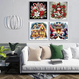 Diamond Art Kits for Adults Beginner, 4 Pack Christmas DIY Modern Diamond Painting Kits 5D Diamond Dots Gem Art Crafts with Tools,Round Full Drill Funny Crafts for Home Wall Decor&Gift-12x12 inch Fairyland JinWenn