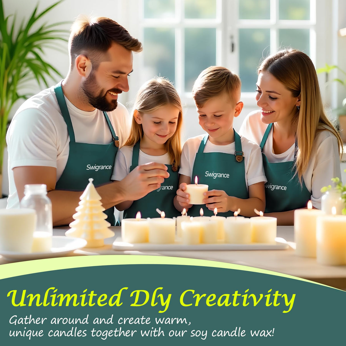 SWIGRANCE Soy Wax Pellets 5LBS / 2.27kg, Natural Soy Candle Wax Candle Making Supplies, for Making Pillars, Container and Molded Candles, Cire de SOJA SWIGRANCE