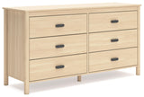 Signature Design by Ashley Cabinella Casual 6-Drawer Dresser with Safety Stop, Light Brown Signature Design by Ashley