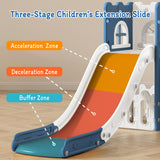 LulliSpace 6 in 1 Toddler Slide for Toddler Age 1-3,Kids Climber Slider for Indoor Outdoor Playground with Basketball Hoop,Storage and Telescope,L Shaped Slide for Toddler Climber Playset LulliSpace