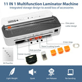OidoZac Laminator Machine, 11 in 1 Laminating Never Jam Technology with 36 Laminating Sheets, 9 Inch Thermal Laminator A4 Laminating Machine Hot & Cold with Paper Trimmer for Home Office School OidoZac