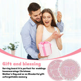 8 Pcs Diamond Painting Coasters,Diamond Painting Kits,Pink Bow Diamond Art Coasters,5D DIY Full Drill Diamond Dots,Gem Art Kits for Adults Arts and Crafts Supplies VDESFUEBY