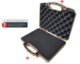 Cedar Mill Fine Firearms TSA Approved Gun Case - Gun Carry-on Bag for Handgun & 9mm Pistol, Revolver - Airline Approved Hard Case - Travel Pistol Carrying Bag (12.3” x 10.5”) Cedar Mill Fine Firearms