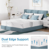 Full Size Mattress 10 Inch, Cooling Gel Memory Foam Mattresses, Removable Washable Cover, Full Mattress in a Box, Medium Firm, Cool Night Sleep & Pressure Relief, Made in The USA, CertiPUR-US Pamag pieeoo