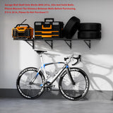 IBCXBIO 2-Pack 2x6ft Garage Wall Shelving Garage Shelving Wall Mounted Garage Wall Shelf 2000lbs Weight Capacityheavy Duty Wall Shelves Black IBCXBIO