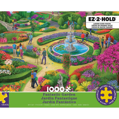 Ceaco - Fantastic Garden - 1000 Oversized Piece Jigsaw Puzzle