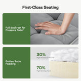 Marsail 3-in-1 Convertible Futon Sleeper Sofa Bed, Pull Out Couch with Adjustable Backrest, USB Charging & Side Pockets, Velvet Fabric Sofa for Living Room, Apartment, Loveseat, Grey Marsail