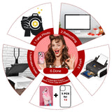 Weewooday 6 Pieces Sublimation Phone Case Covers Blank DIY Printable Phone Covers Anti-Slip Shockproof Customize Heat Press Rubber Protective DIY Phone Case(Compatible with iPhone 11) Black Weewooday