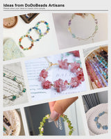 DoDoBeads 1910 Pcs Crystal Chip Beads Kit, Bracelet Making Kit for Adults, Earring Making Kit, Jewelry Making Supplies, Jewelry Starter Kit, Gemstone Beads for Jewelry Making, Natural Stone Beads DoDoBeads