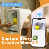 AOSEED 3D Printer, High Precision Beginner 3D Printer, Huge Tool Library and Customizer, Plug-and-Play 3D Printer with 8 PLA Filament Set, Wi-Fi & App Control, Create STEM, X-Maker Joy AOSEED