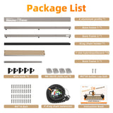 FoxAlien 3S 8040 X-axis Extension Kit with T-slot Hybrid Spoilboard for Masuter 3S CNC Router Machine, for Large Engraving Carving Projects (Extend X-axis to 800mm) FoxAlien