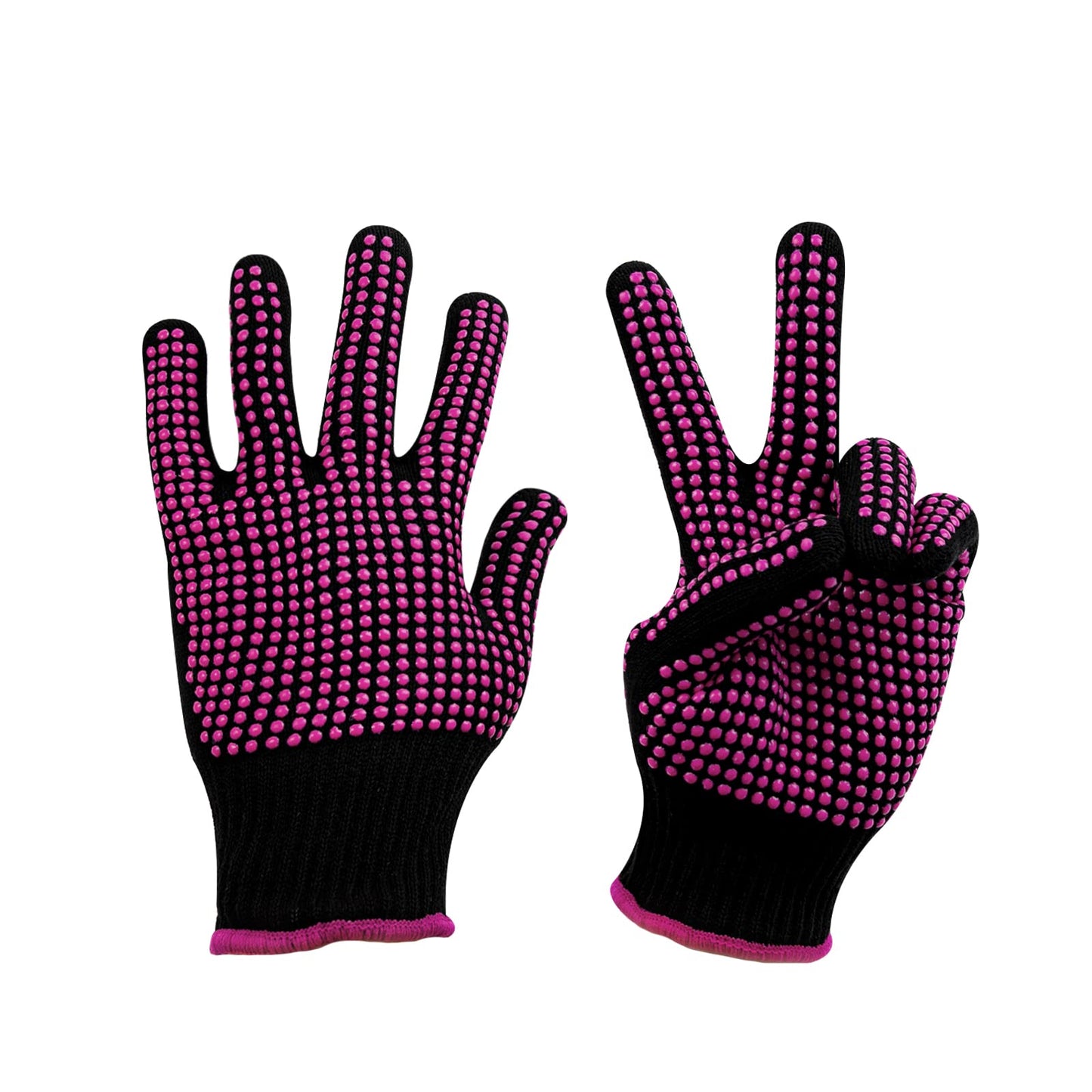 HTVRONT Heat Resistant Gloves for Sublimation - 2Pcs Heat Gloves for Sublimation with Silicone Bumps, Heat Resistant Work Gloves for Women, Universal Fit Size