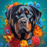 WSLWXSHM Diamond Painting Kits for Adults Dog, Round Full Drill Diamond Art Kits, 5D DIY Paint with Diamonds Crafts for Home Wall Decoration Gifts 12×12Inch, Animal WSLWXSHM