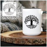 Small Stencils for Painting on Wood Reusable, 3 Inch Reusable Stencil for Craft Ornament Paint Template Stencils for Wall Card Rock Wood Signs Coasters Canvas Home Decor(Tree) Hosomono